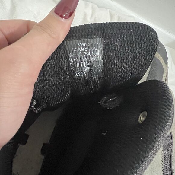 LL Bean Trail Model 3 Hiking Boots Men 14 Medium NO SOLES Gray Suede Waterproof - Picture 6 of 7